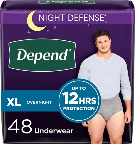Amazon.com: Depend Night Defense Adult Incontinence Underwear for Men