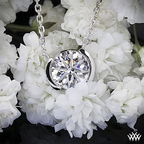 Half Bezel Diamond Pendant--Ready Set To Go | 1555