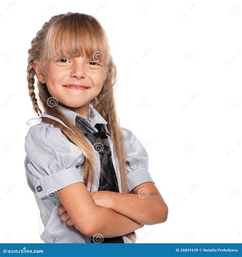 Little Girl In School Uniform Royalty Free Stock Images - Image: 26841639