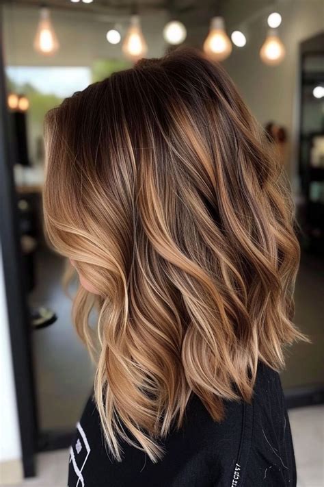 honey brown hair  beautiful caramel balayage  golden