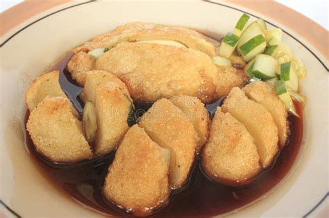 delicious indonesian pempek palembang fish cake  sweet  sour