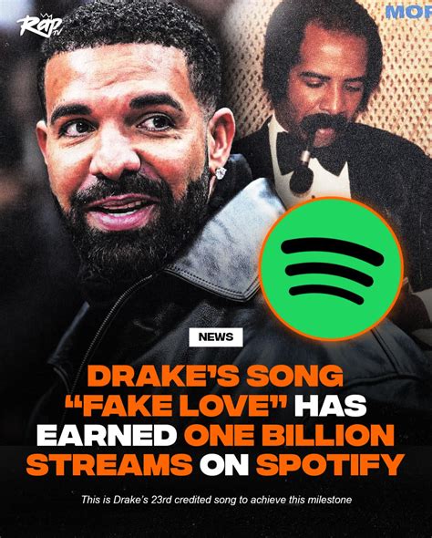 RapTV | #Drake’s “Fake Love” has been streamed over one billion times