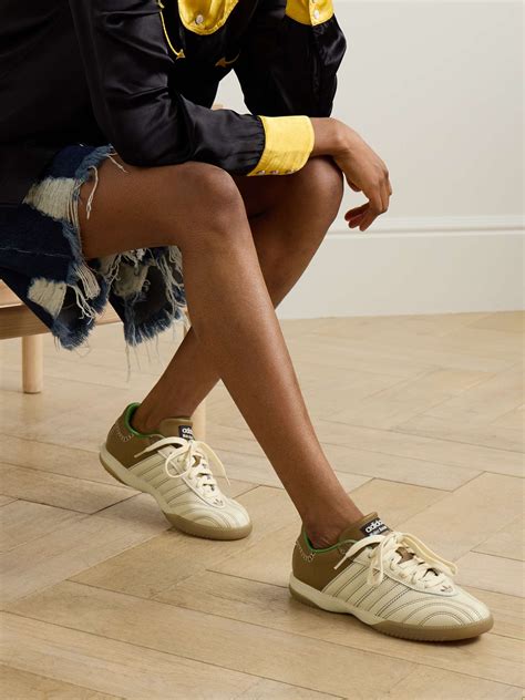 ADIDAS ORIGINALS + Wales Bonner Samba Millenium leather sneakers | NET ...