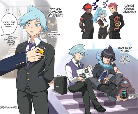 raihan, steven stone, lance, clair, and alain (pokemon and 2 more