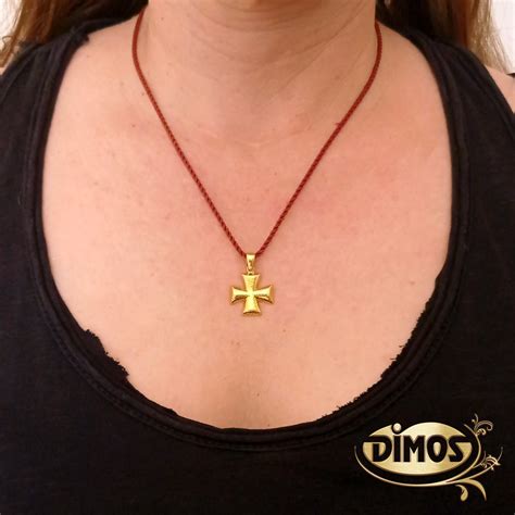 18k Gold Hammered Cross Pendant. Gold Christian Jewelry. Gift | Etsy