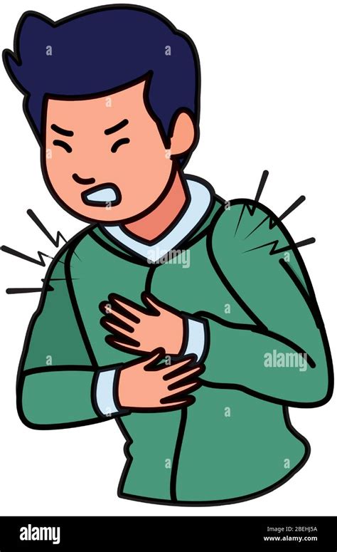 chest pain cartoon