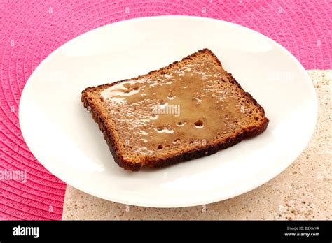 Rye Toast with Honey Stock Photo - Alamy