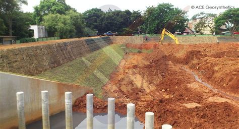 detention pond  reinforced earth dike  fazi river taichung