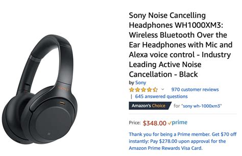 Sony WH-1000XM3 Wireless Noise Cancelling Headphones — by Allister ...