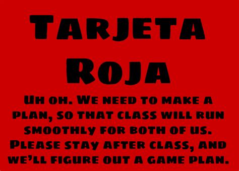 tarjeta roja – Señora Chase