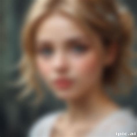 soft focus portrait   young woman  short hair