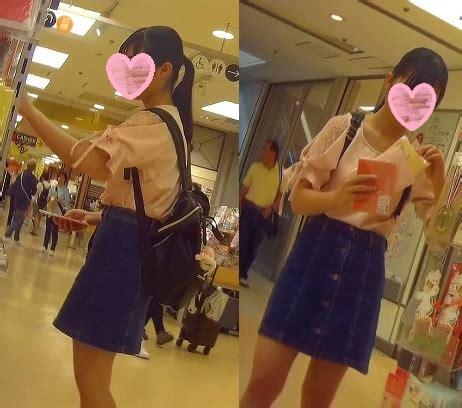 【お尻突き出し】私服JCパンチラ逆さ撮り01 | 逆さ撮り博物館3