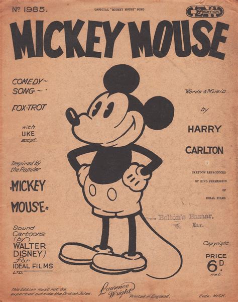 Mickey Mouse - 1928 | Mickey Mouse is a funny animal cartoon… | Flickr