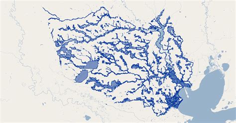 Houston, Texas 100 year flood plain (Harris County) | GIS Map Data ...