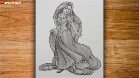 draw disney princess rapunzel step  step disney frozen
