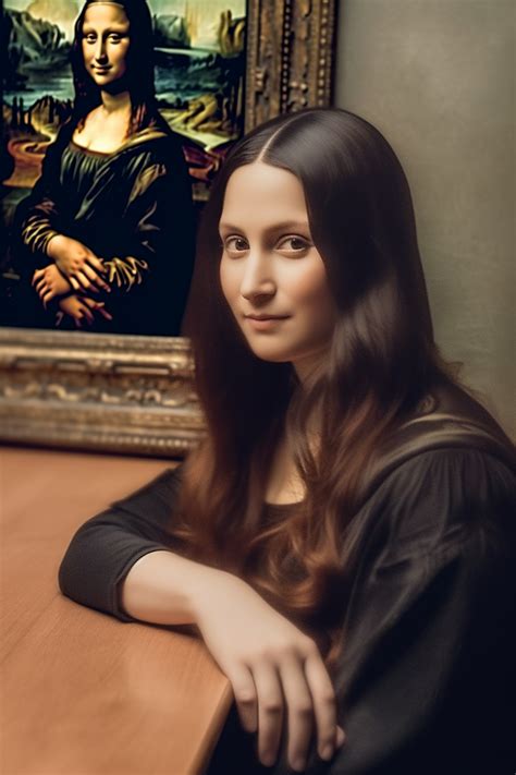 Mona Lisa as a modern woman : r/midjourney