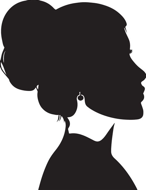 Woman Profile vector silhouette illustration 27543270 Vector Art at ...