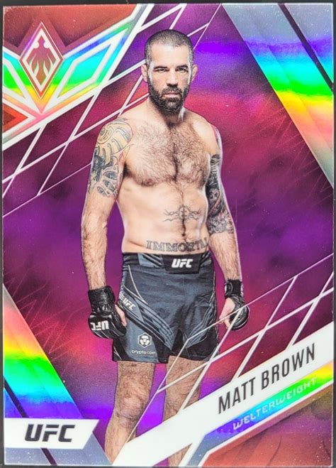 panini chronicles ufc phoenix matt brown  purple