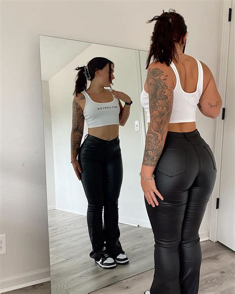 Abby Berner - black leather fit🖤 | Facebook