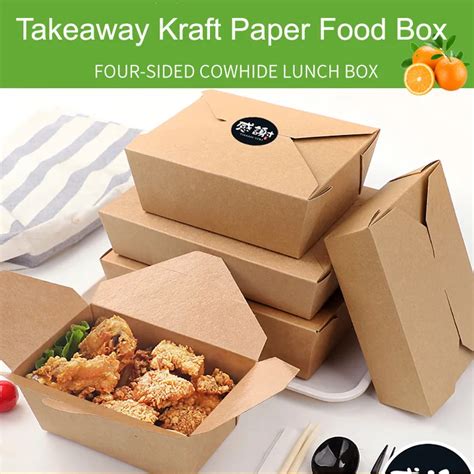 kraft paper lunch box bioleader biodegradable tableware