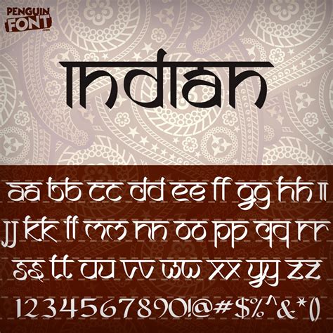 Penguin Indian Font | Penguin Font