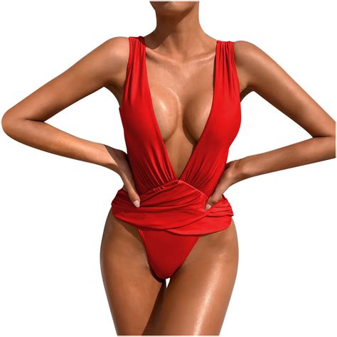 Spaghetti Strap Bathing Suit One Piece Cut out Swimsuit Trendy Bathing