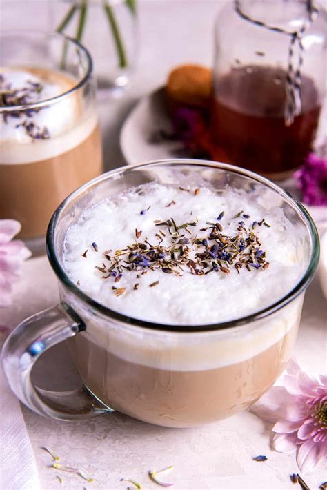 Homemade Lavender Latte (Hot or Iced) - Spoonful of Flavor