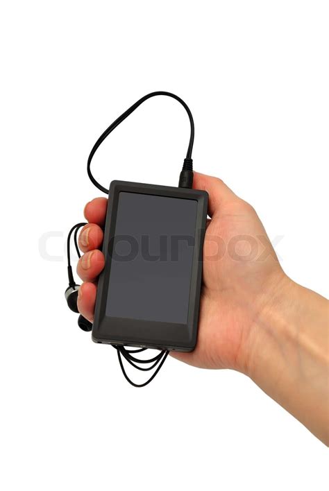 MP4-Player mit weißem Hintergrund | Stock Bild | Colourbox
