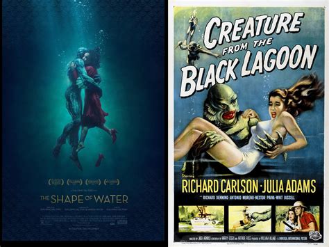 The Shape of Water (2017) vs. Creature From The Black Lagoon [2800 x