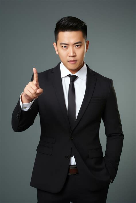 handsome asian man emotional dynamic pose AI Generative 26890530 Stock