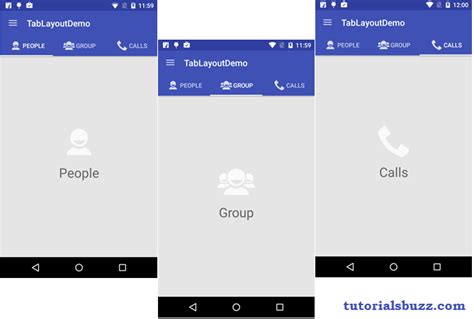 TutorialsBuzz: Android Material Design TabLayout With Icon