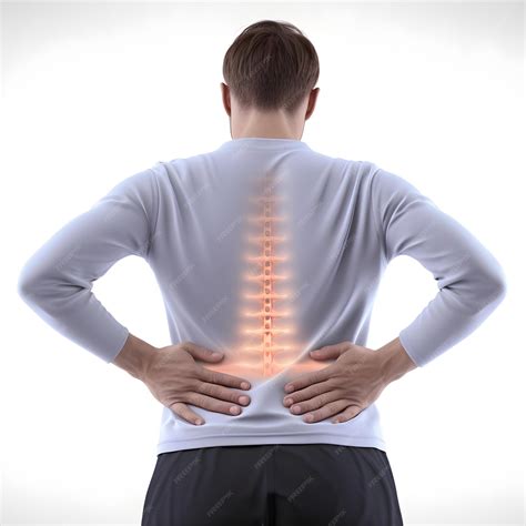 Premium AI Image | Persistent Back Pain Struggling with Discomfort