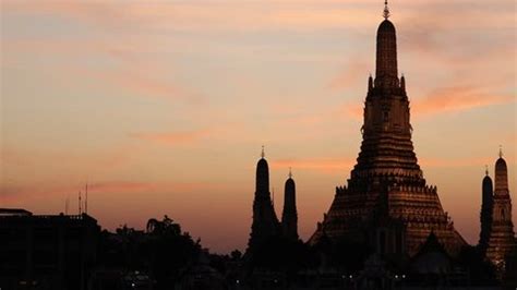 Temple Dawn Wat Arun Sunset Time Stock Footage Video (100% Royalty-free ...