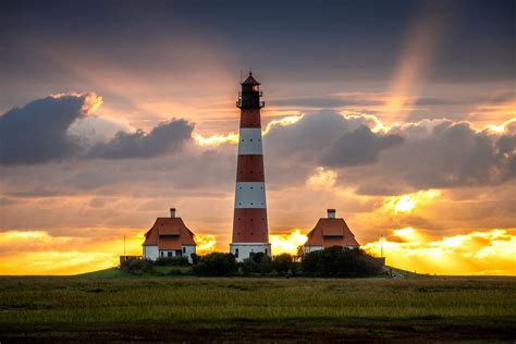 Westerheversand Lighthouse (Germany) Foto & Bild | architektur ...