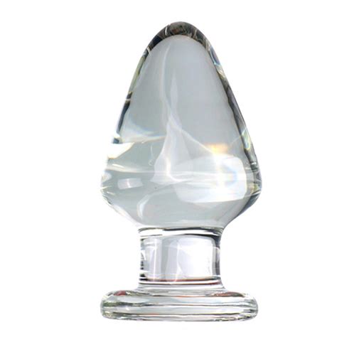 Amazon.com: Large Glass Butt Plug Crystal Anal Plug,Clear Mushroom Anal