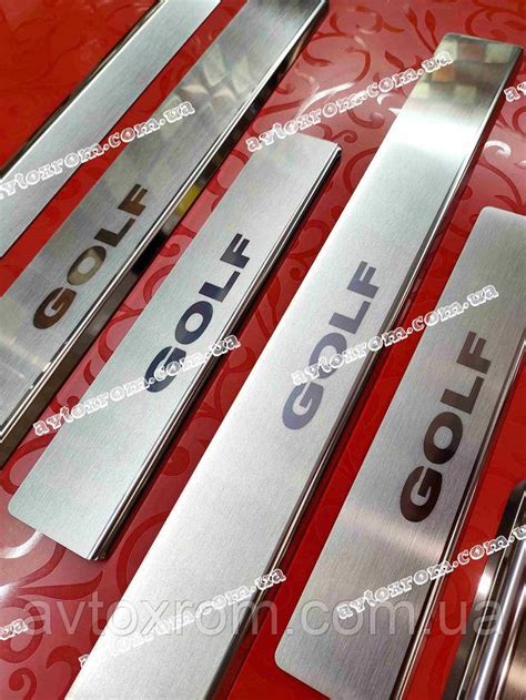Накладки на пороги VOLKSWAGEN GOLF VI 5D *2008-2012рік Фольксваген ...
