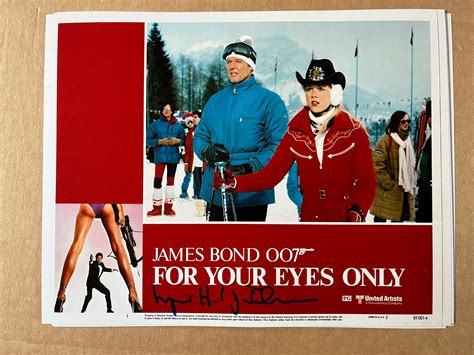 LYNN-HOLLY JOHNSON, 007 James Bond girl FOR YOUR EYES ONLY, autograph