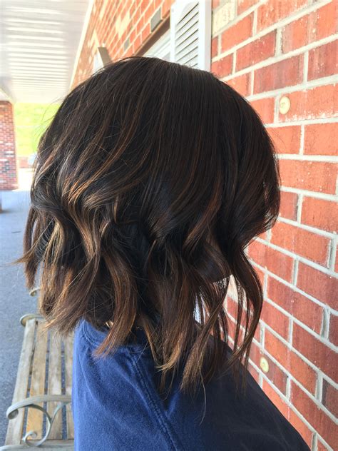 long bob with baylayage