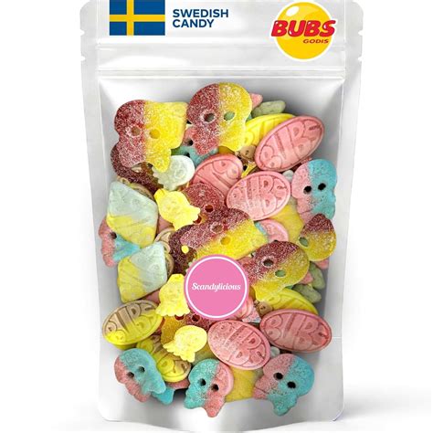 Amazon.com : Bubs Swedish Candy Mix - Big Ovals, Skulls, and More