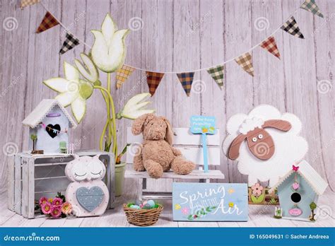 Backdrops for Photo Studio with Easter Holiday Theme Stock Image ...
