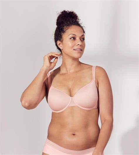 seamless stripe perfect coverage bra thirdlove full coverage