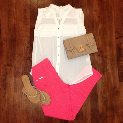 love  polka dot pants fashion summer fashion  style