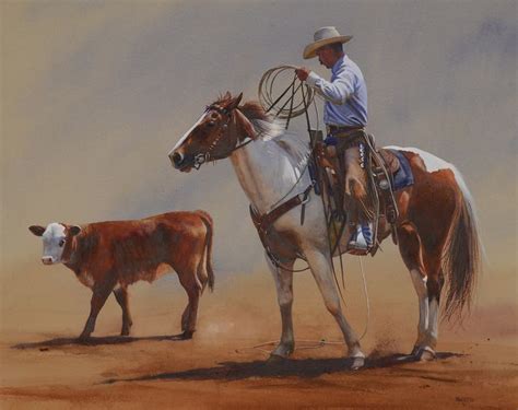 pin  riley  wildlife art cowboy art horse oil painting western