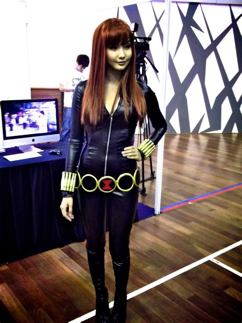 kanomatakeisuke: Alodia Gosiengfiao | Sexy Black Widow Cosplay