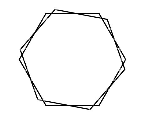 Double Hexagon Frame Svg Hexagon Monogram Svg Hexagon Wreath - Etsy Ireland