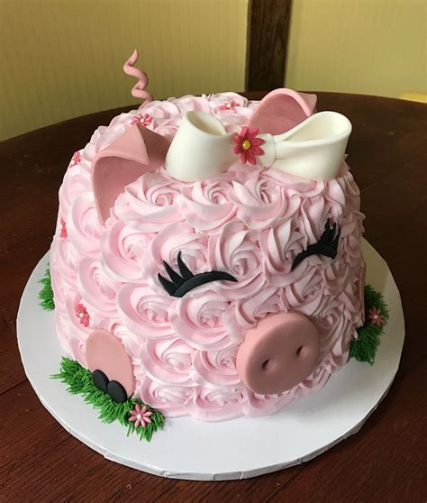 pink pig baby shower cake pig birthday cakes piggy cake pig cake