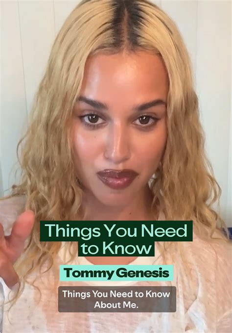 Tommy Genesis: Personal Insights and Musical Journey | TikTok