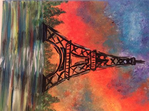 Eiffel Tower Watercolor Painting at PaintingValley.com | Explore ...