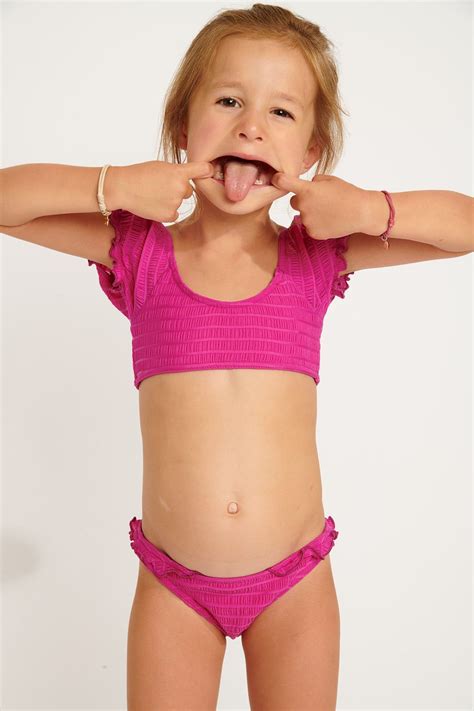 M BUNNY GROOVE fuchsia shirred bikini | Banana Moon®