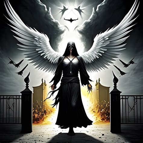 the angel of death entering the gates of heaven - Arthub.ai